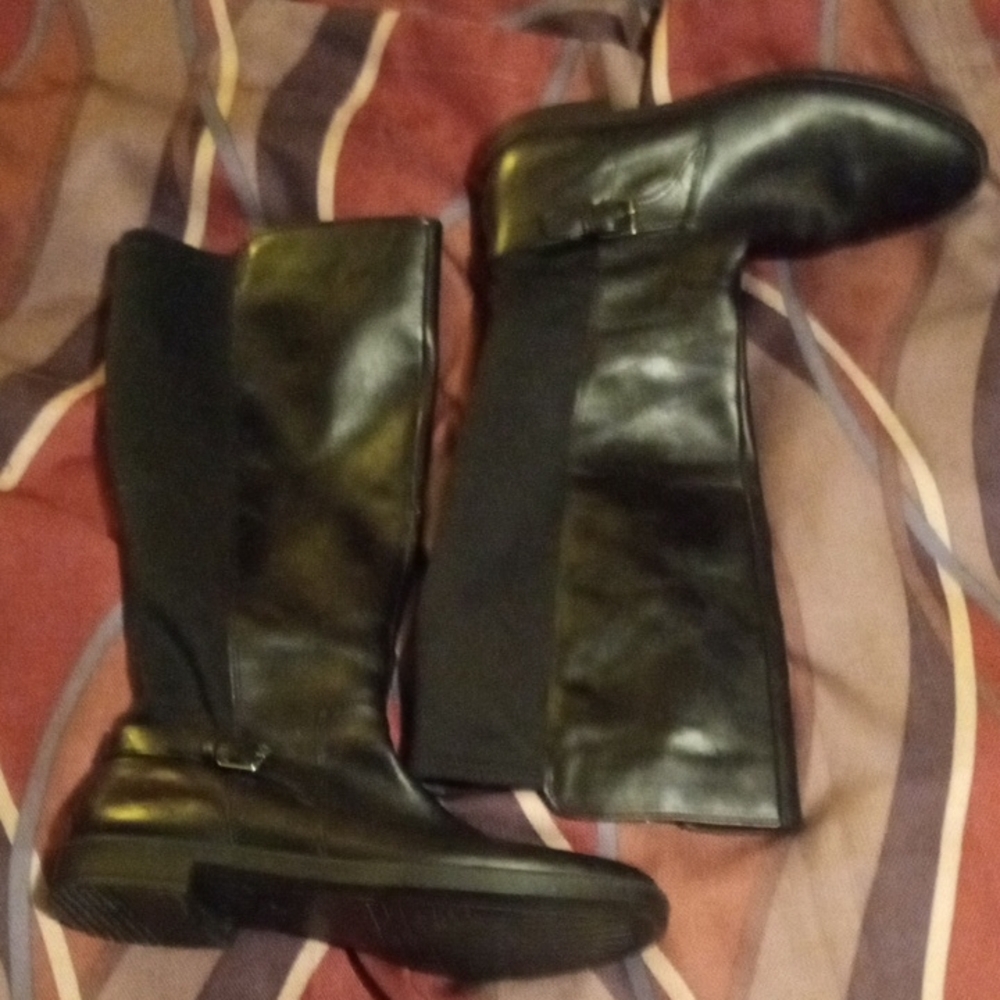 Ecco Black Knee-High Boots